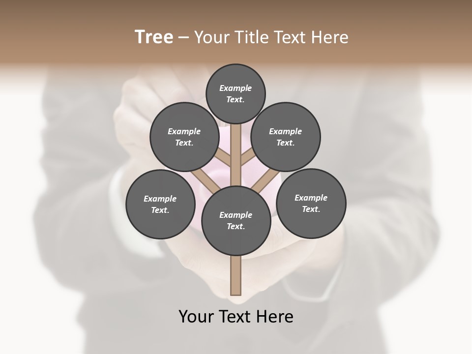 Fingers Put Coin PowerPoint Template