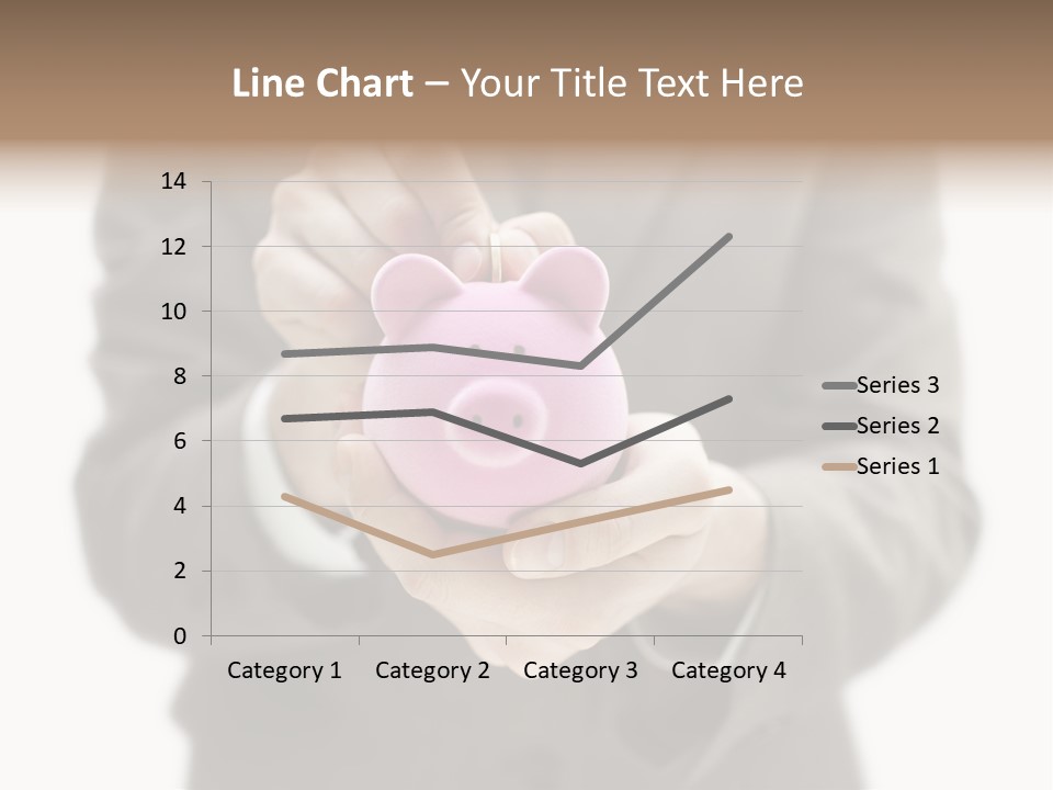 Fingers Put Coin PowerPoint Template