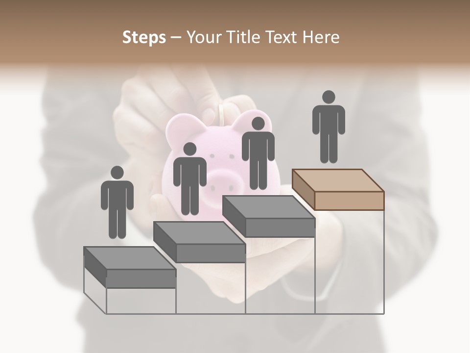 Fingers Put Coin PowerPoint Template