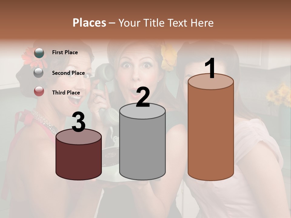 Retro Housewife Surprise PowerPoint Template