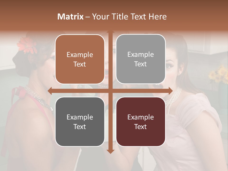 Retro Housewife Surprise PowerPoint Template