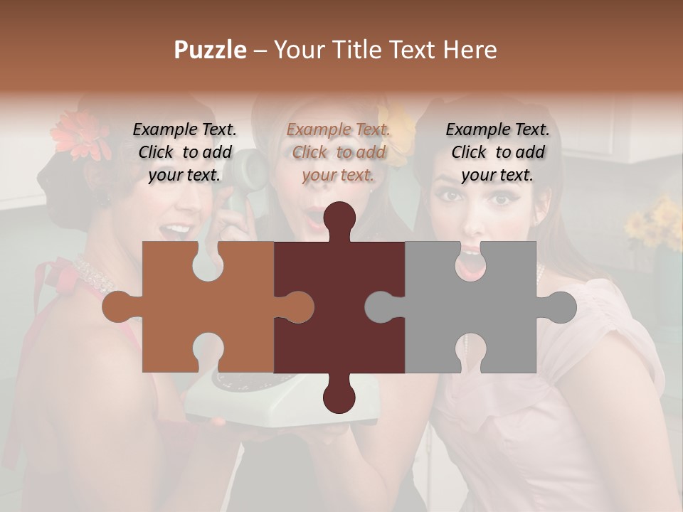 Retro Housewife Surprise PowerPoint Template