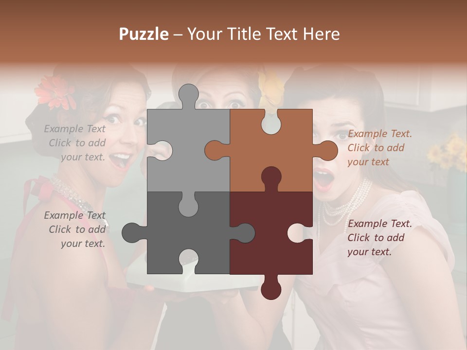 Retro Housewife Surprise PowerPoint Template