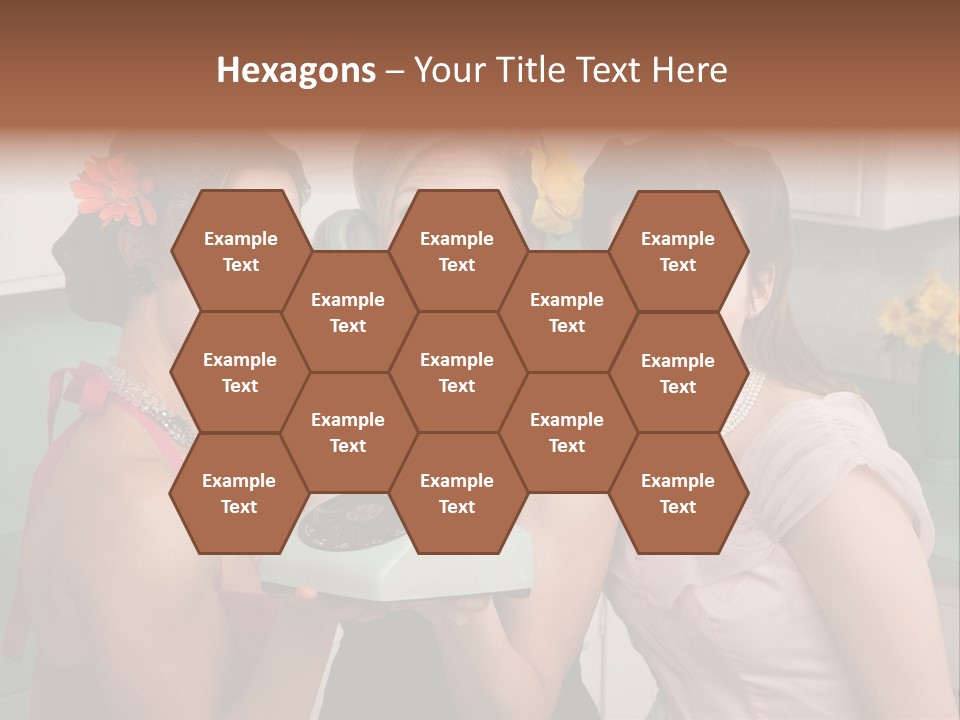 Retro Housewife Surprise PowerPoint Template