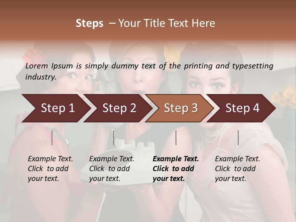 Retro Housewife Surprise PowerPoint Template