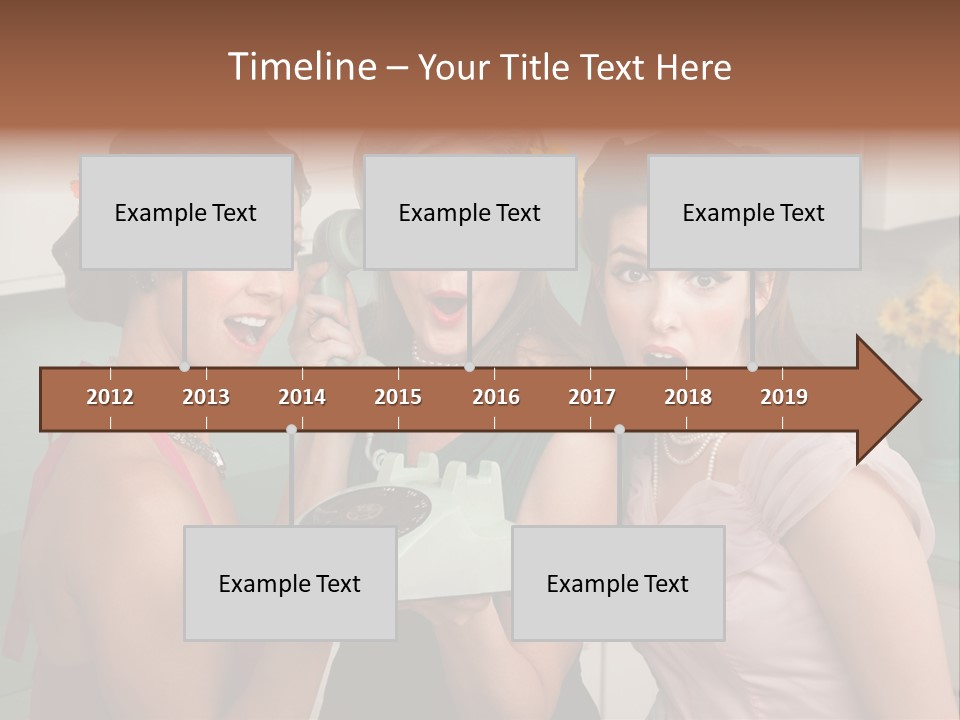 Retro Housewife Surprise PowerPoint Template