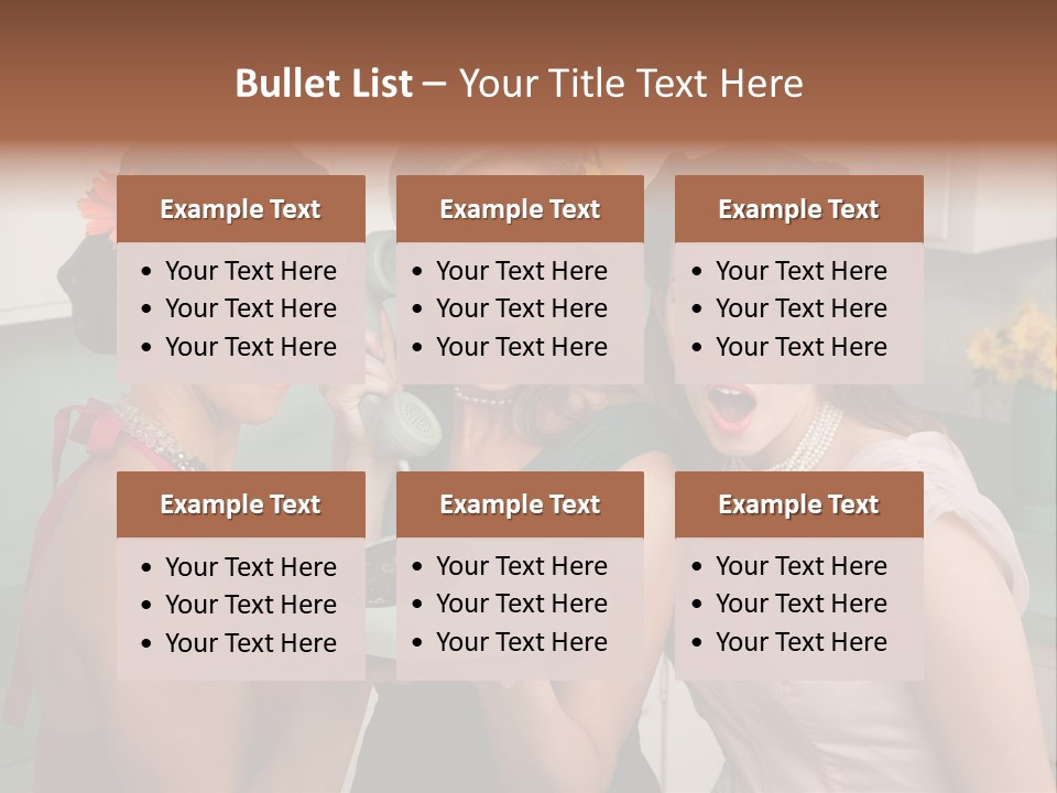 Retro Housewife Surprise PowerPoint Template