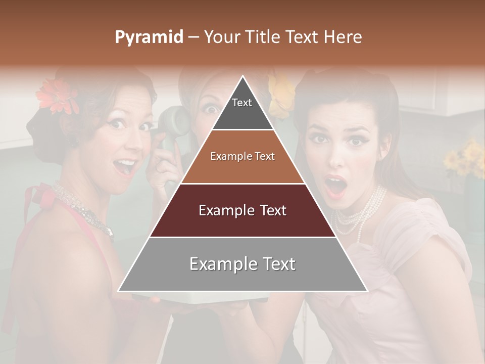 Retro Housewife Surprise PowerPoint Template