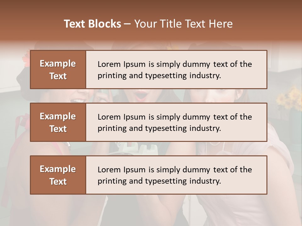 Retro Housewife Surprise PowerPoint Template