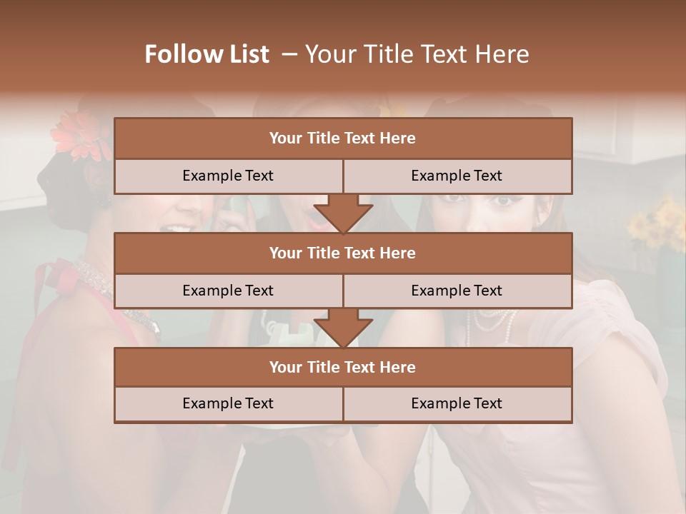 Retro Housewife Surprise PowerPoint Template