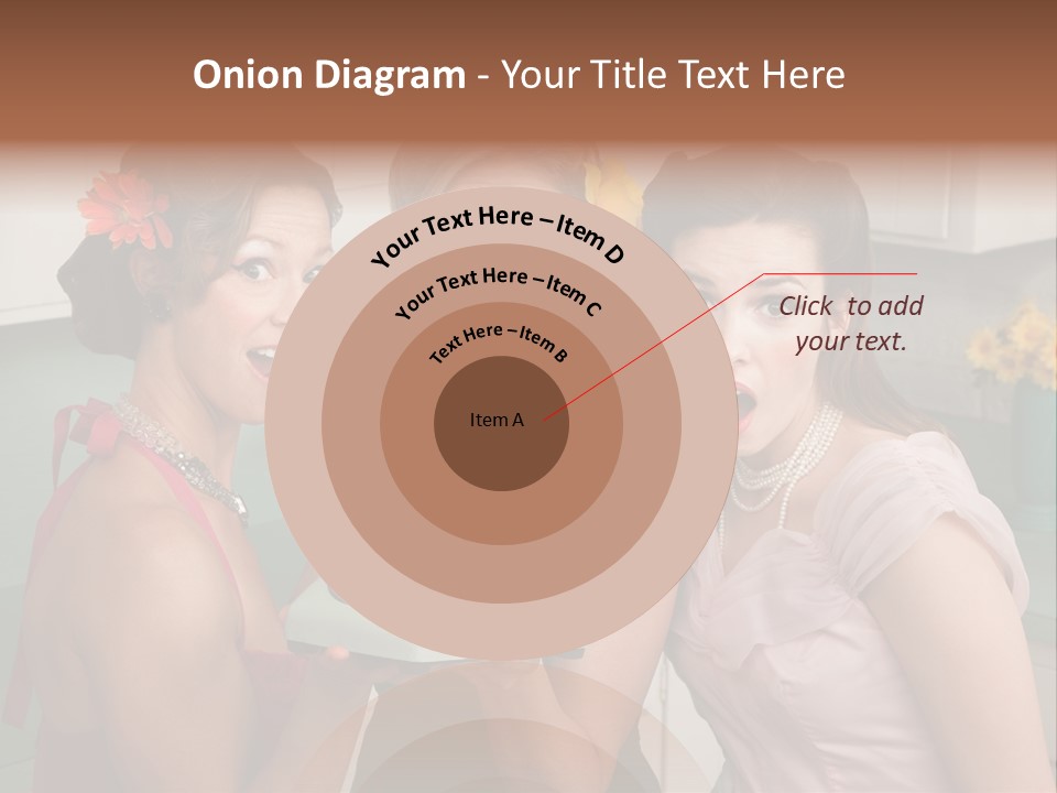 Retro Housewife Surprise PowerPoint Template