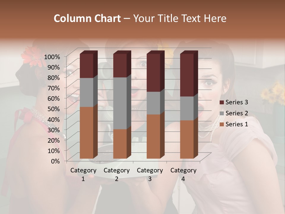 Retro Housewife Surprise PowerPoint Template