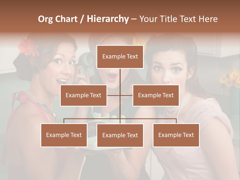 Retro Housewife Surprise PowerPoint Template