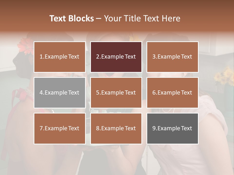 Retro Housewife Surprise PowerPoint Template