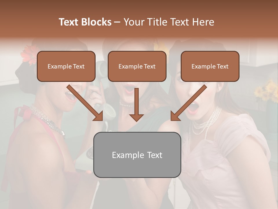 Retro Housewife Surprise PowerPoint Template