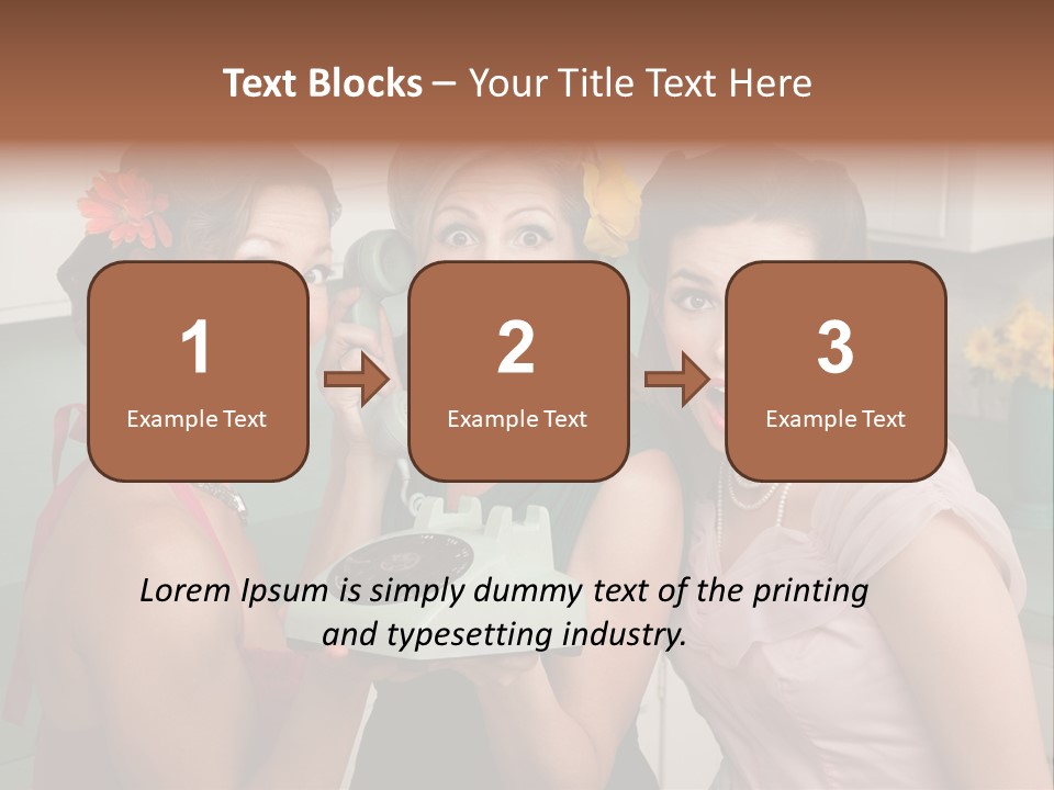 Retro Housewife Surprise PowerPoint Template