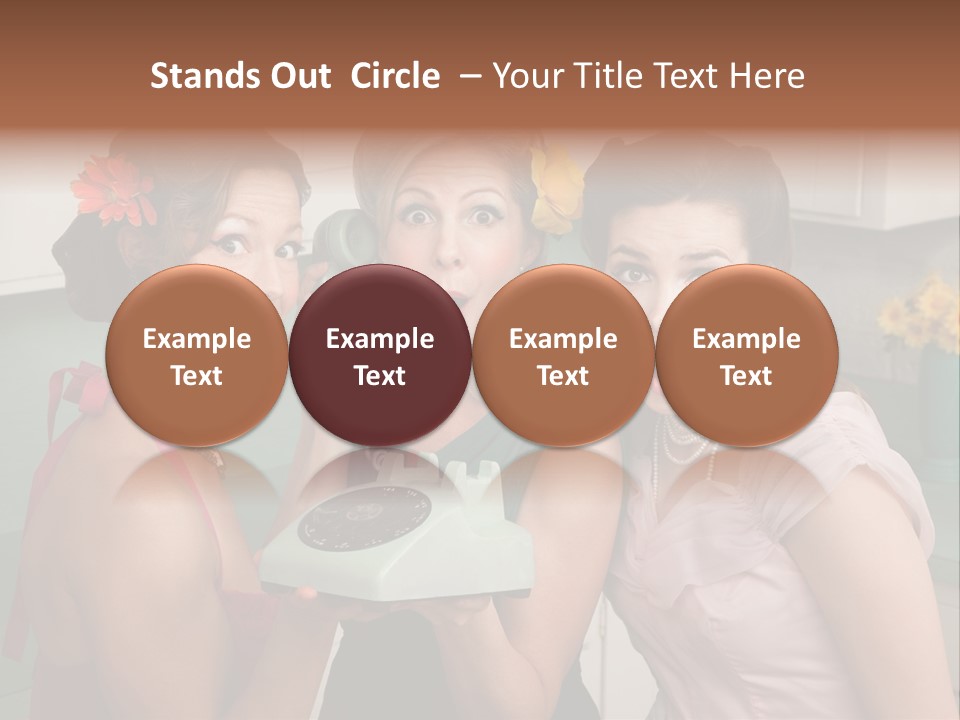 Retro Housewife Surprise PowerPoint Template