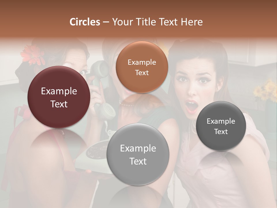 Retro Housewife Surprise PowerPoint Template