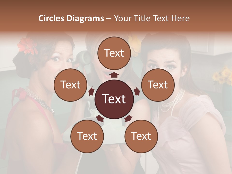 Retro Housewife Surprise PowerPoint Template