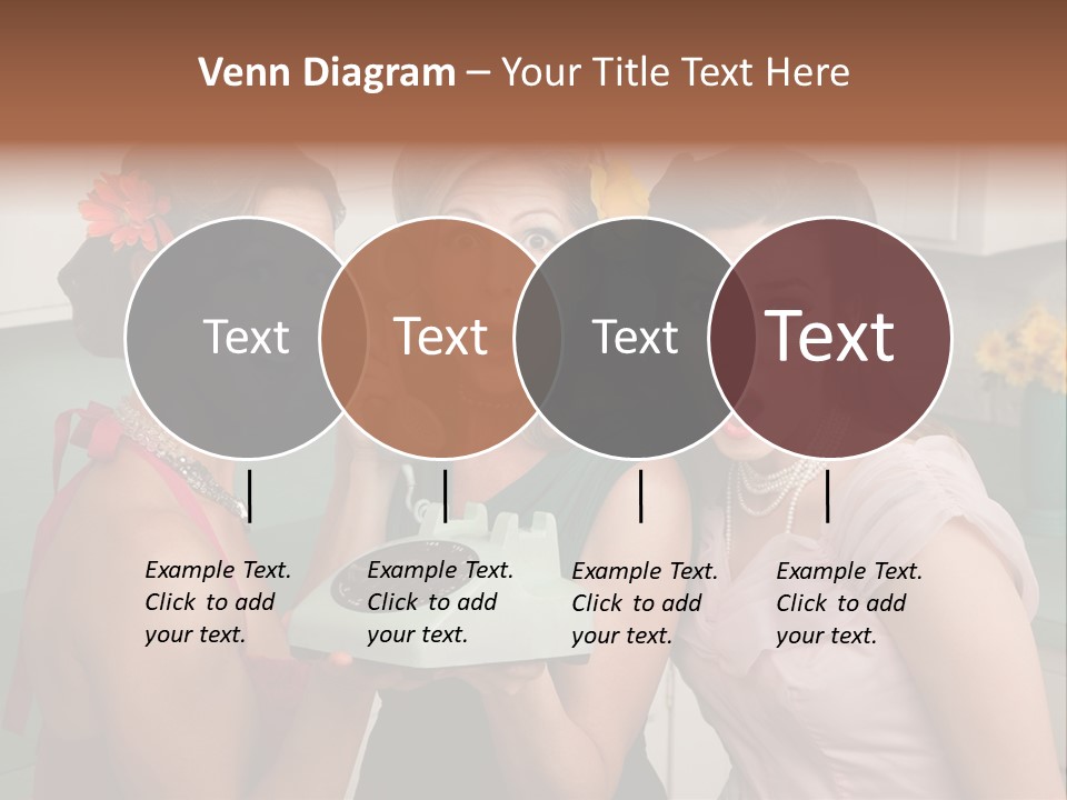 Retro Housewife Surprise PowerPoint Template