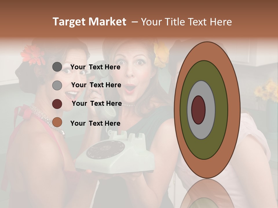 Retro Housewife Surprise PowerPoint Template