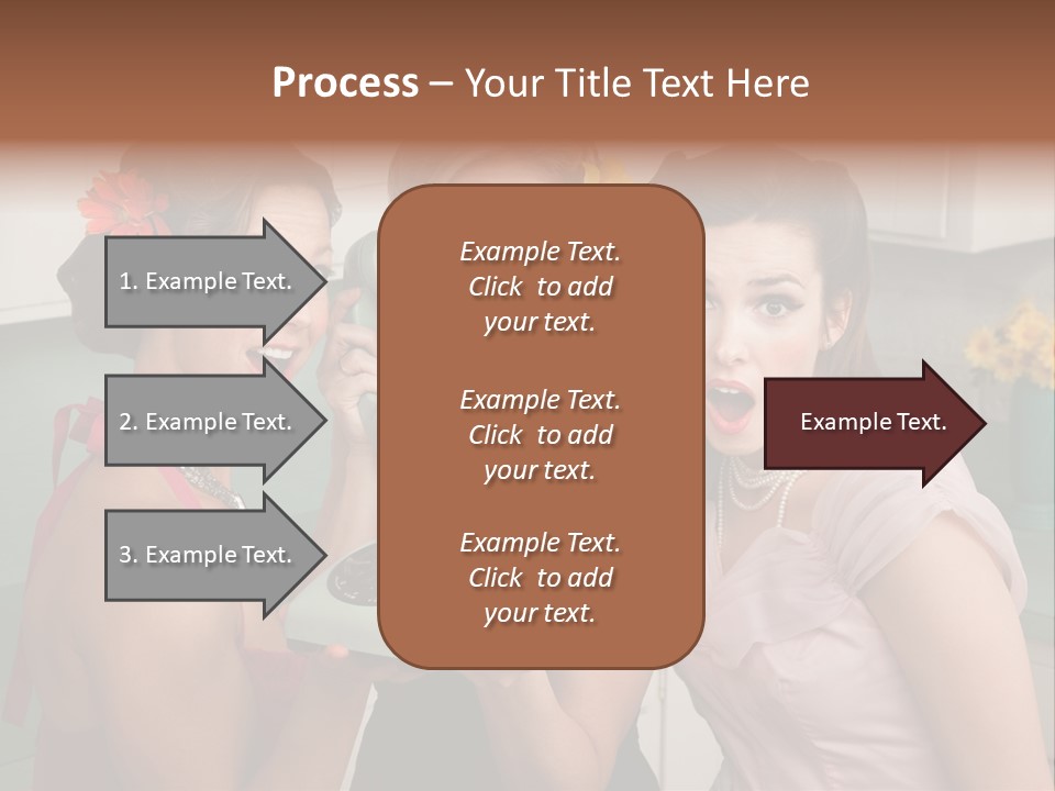 Retro Housewife Surprise PowerPoint Template
