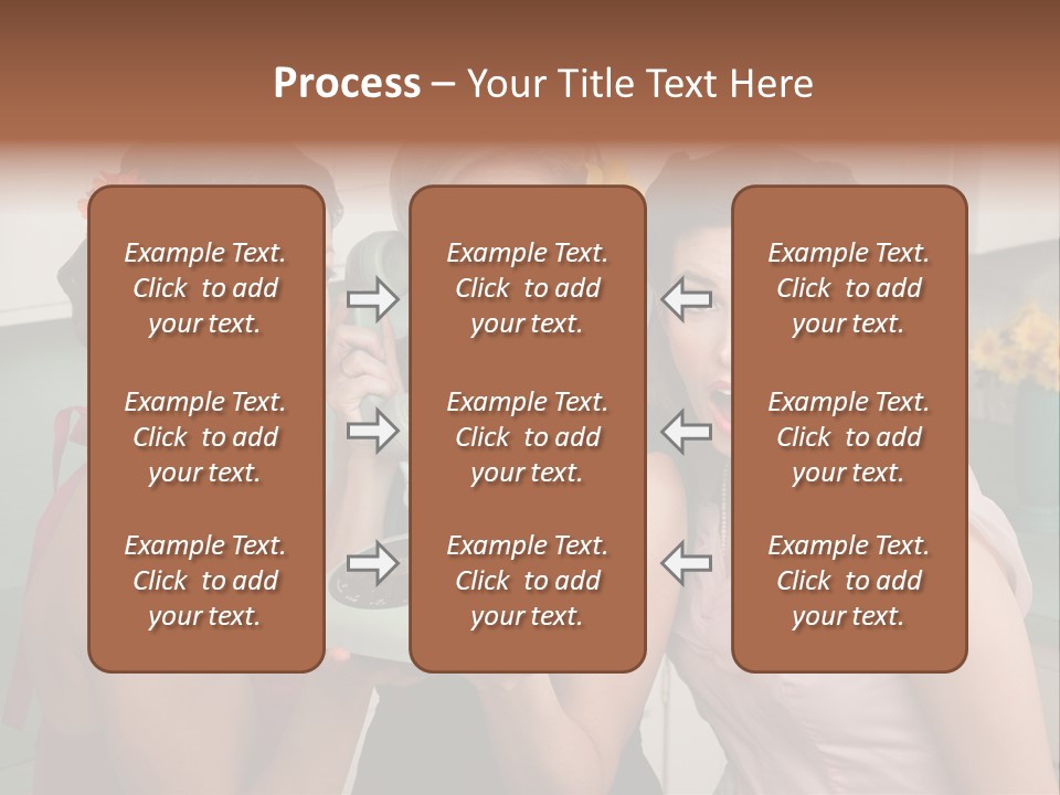 Retro Housewife Surprise PowerPoint Template