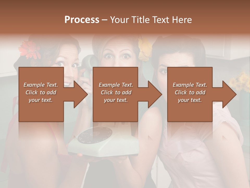 Retro Housewife Surprise PowerPoint Template