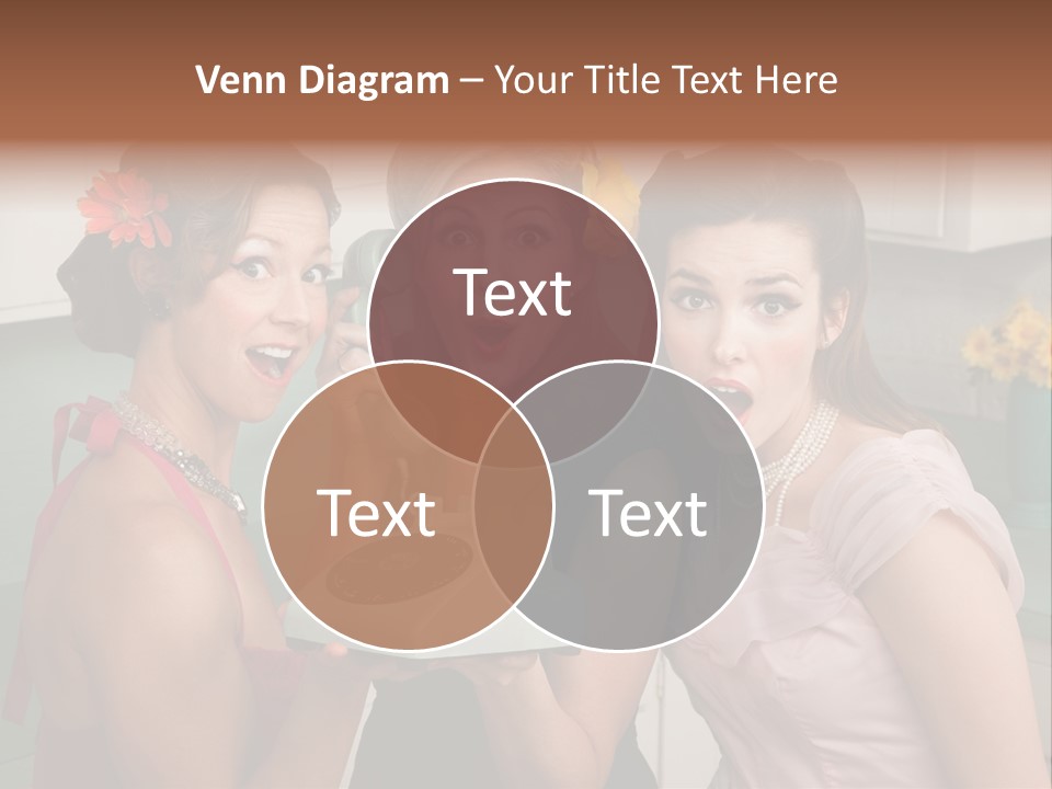 Retro Housewife Surprise PowerPoint Template