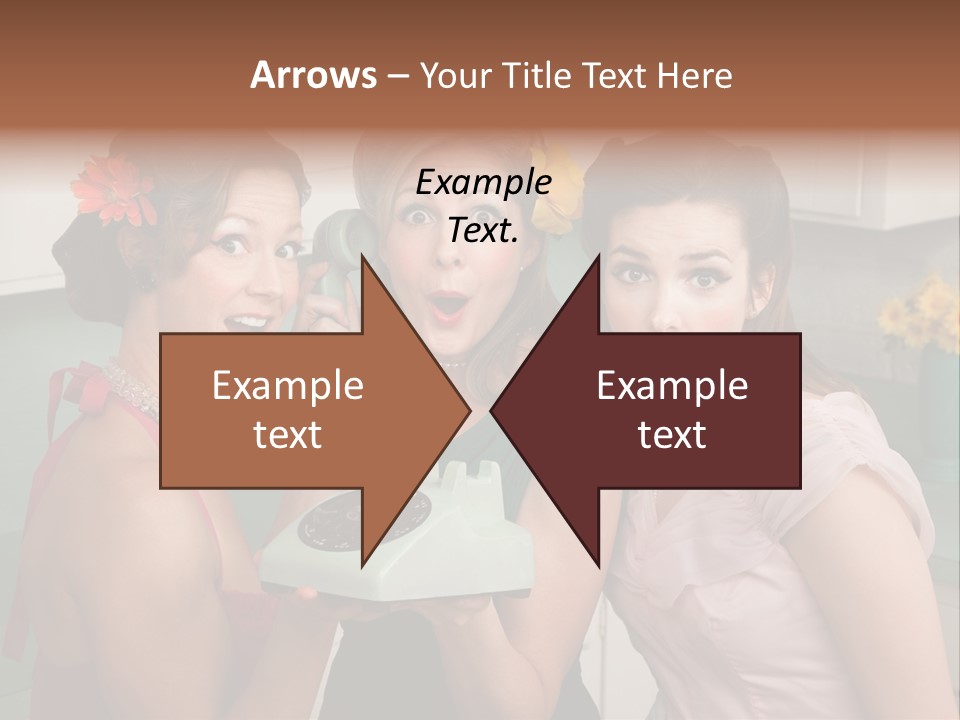 Retro Housewife Surprise PowerPoint Template