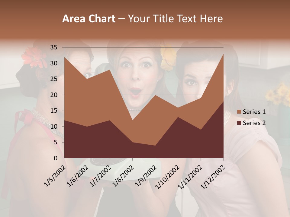 Retro Housewife Surprise PowerPoint Template