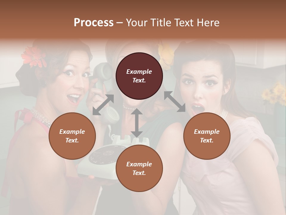 Retro Housewife Surprise PowerPoint Template