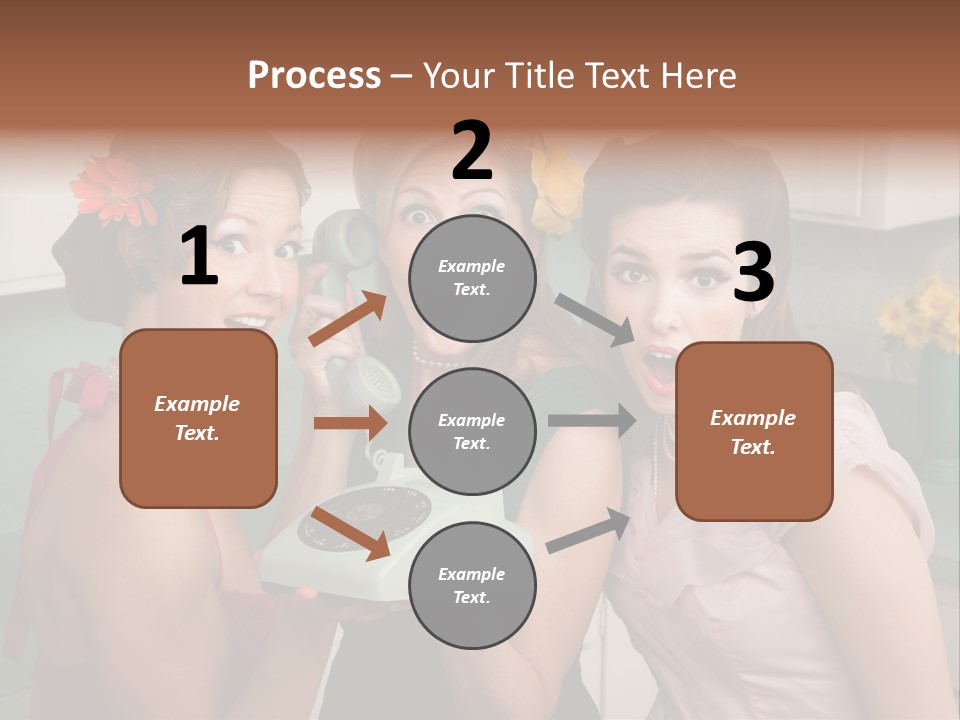 Retro Housewife Surprise PowerPoint Template