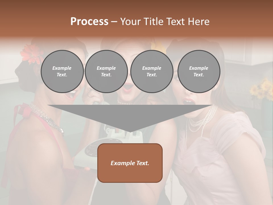 Retro Housewife Surprise PowerPoint Template