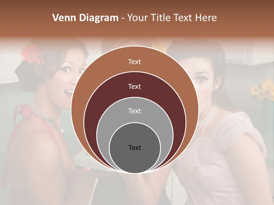 Retro Housewife Surprise PowerPoint Template