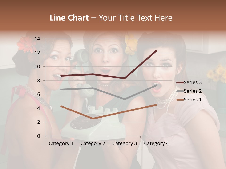 Retro Housewife Surprise PowerPoint Template