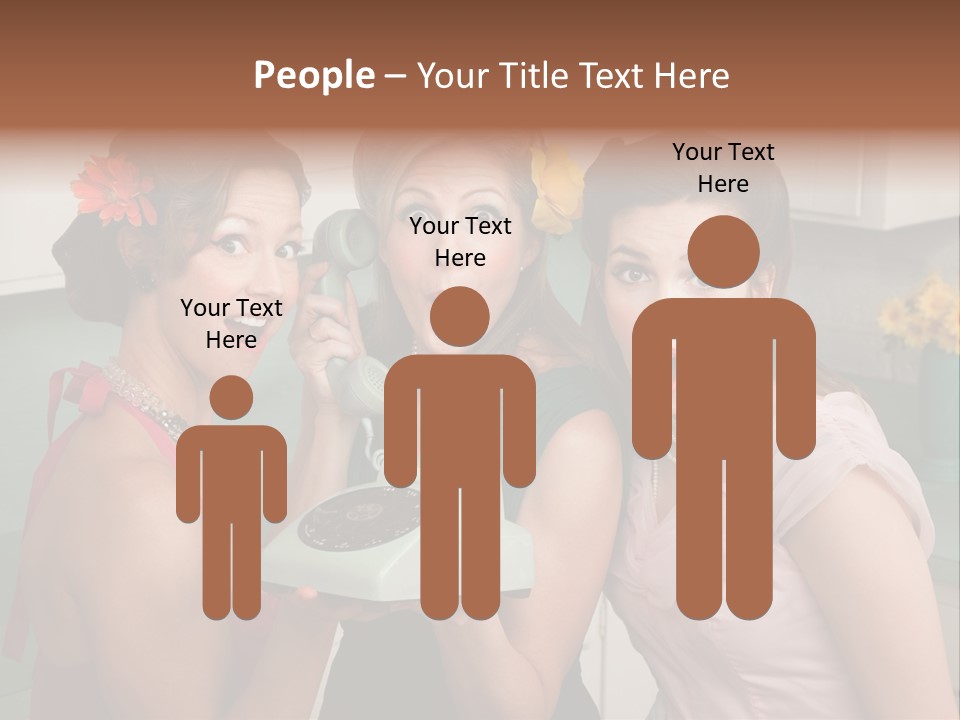 Retro Housewife Surprise PowerPoint Template