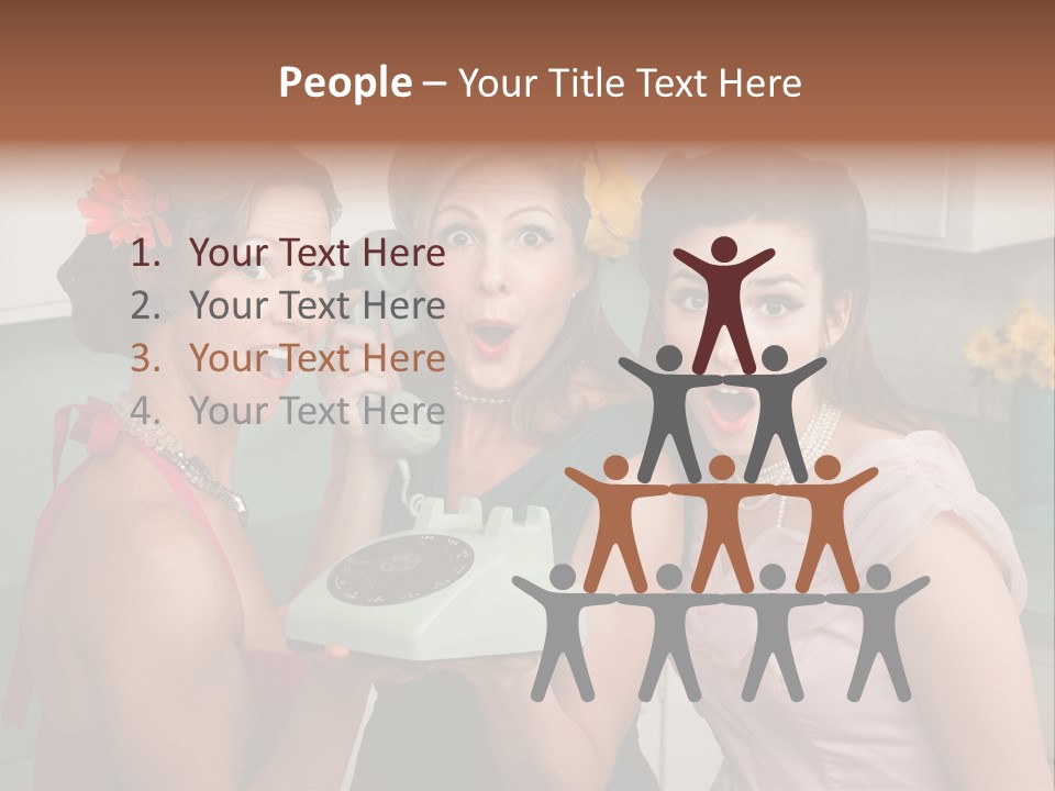 Retro Housewife Surprise PowerPoint Template