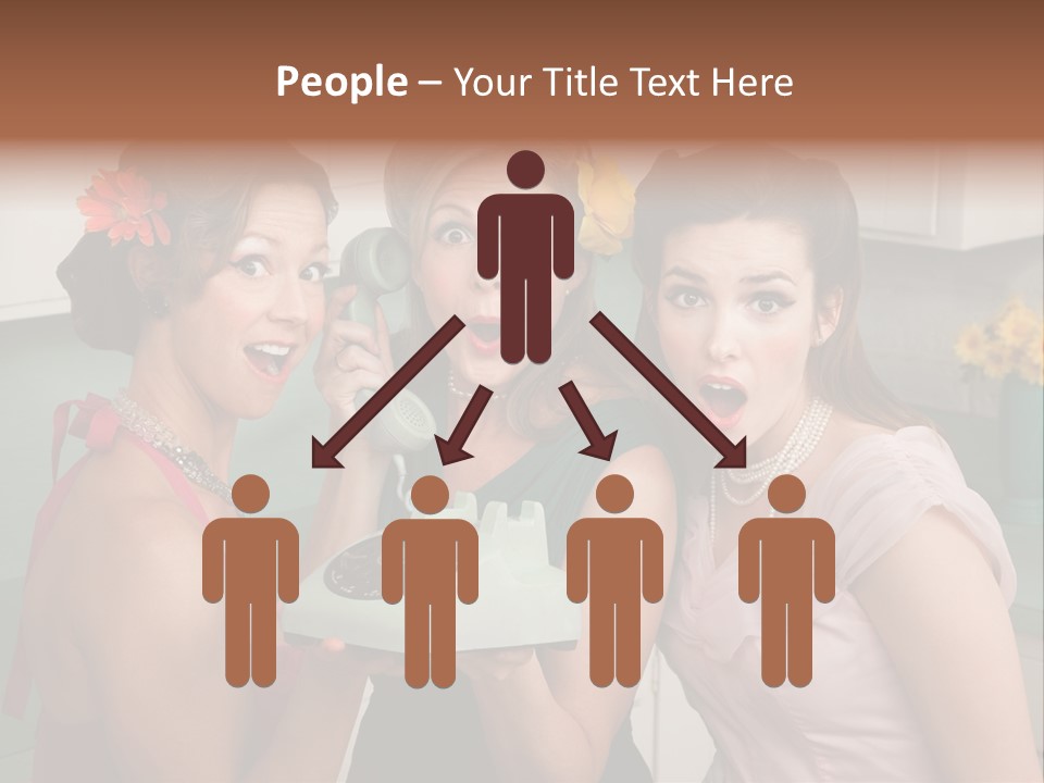 Retro Housewife Surprise PowerPoint Template