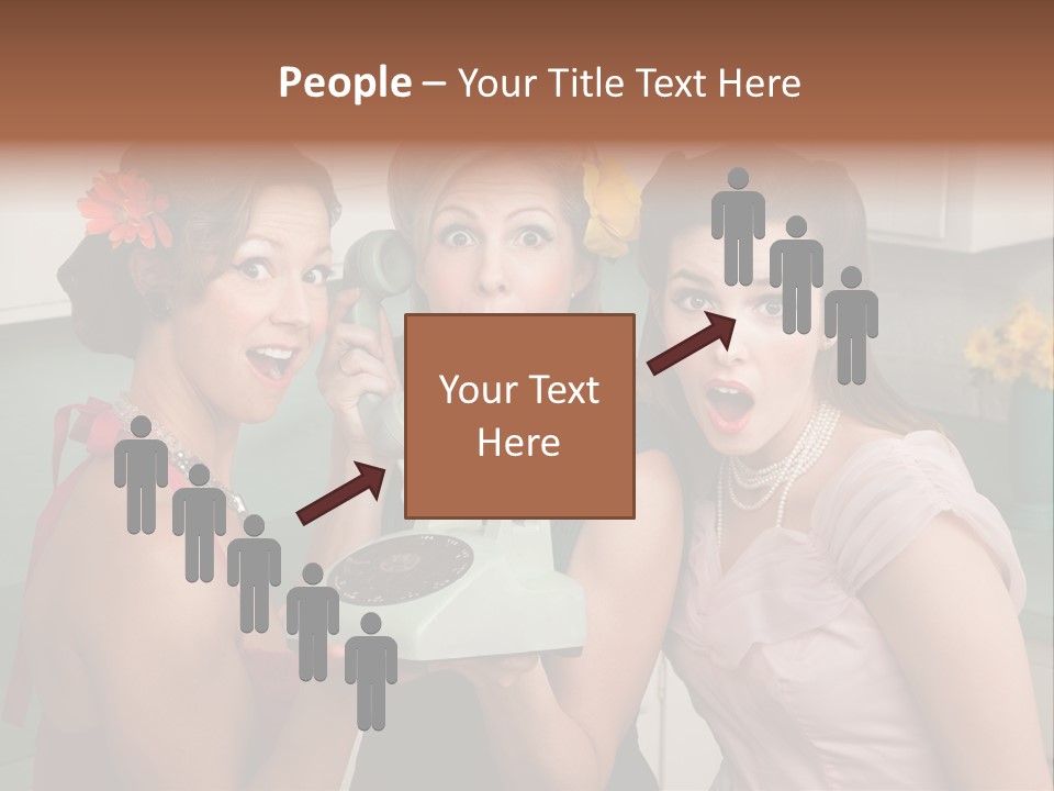 Retro Housewife Surprise PowerPoint Template