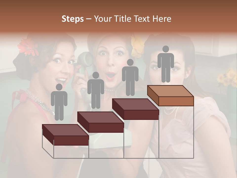 Retro Housewife Surprise PowerPoint Template