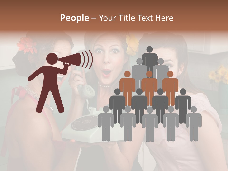 Retro Housewife Surprise PowerPoint Template