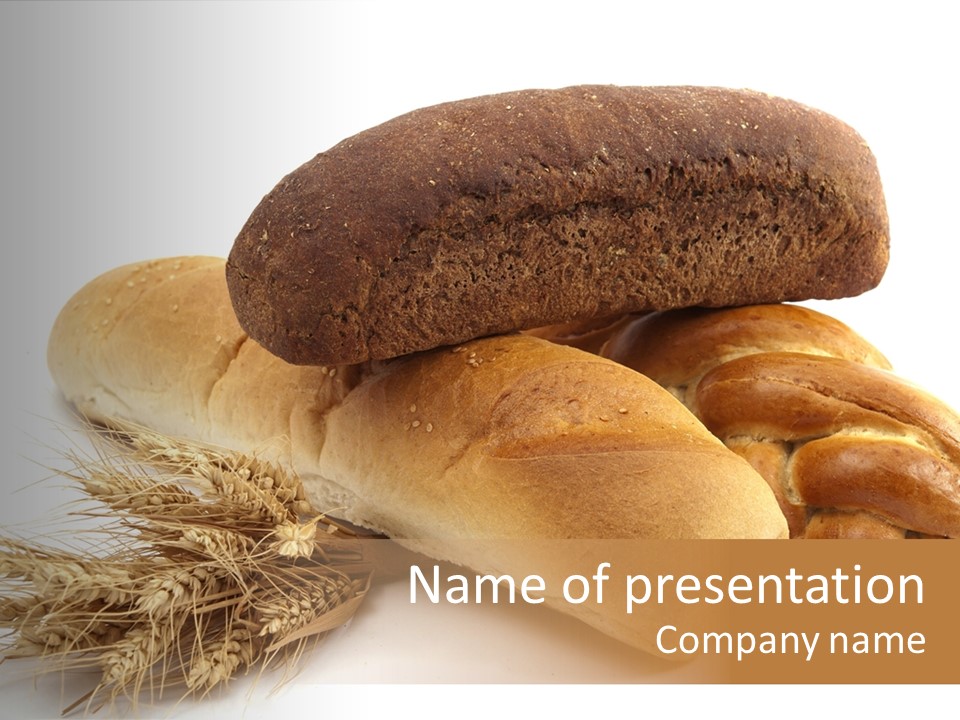 Brown Horizontal Breakfast PowerPoint Template