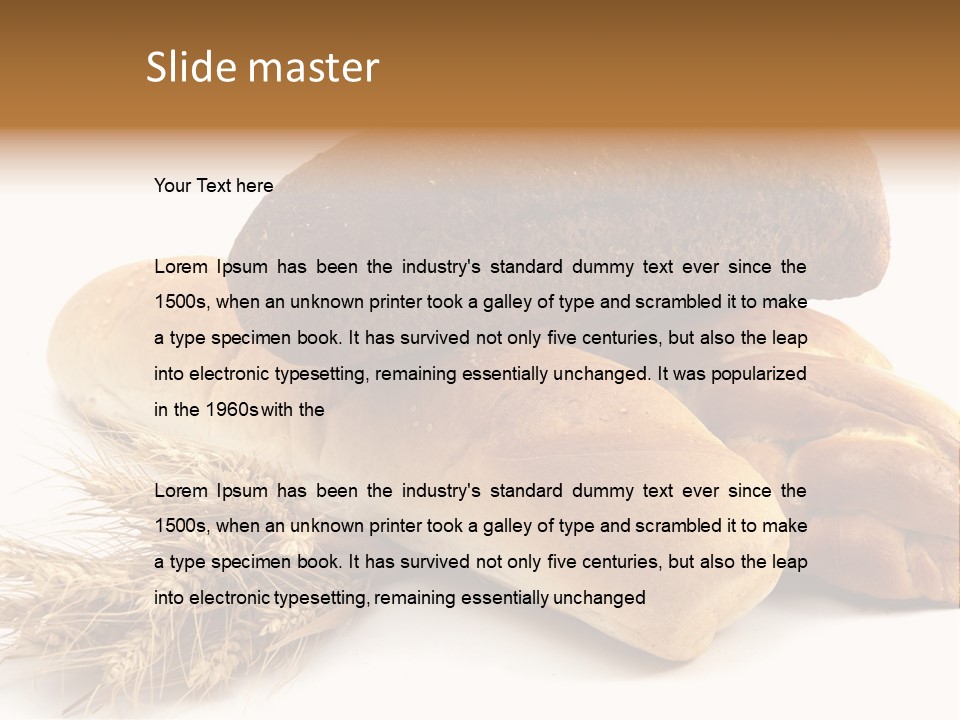 Brown Horizontal Breakfast PowerPoint Template