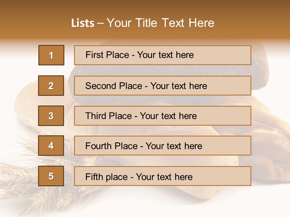 Brown Horizontal Breakfast PowerPoint Template