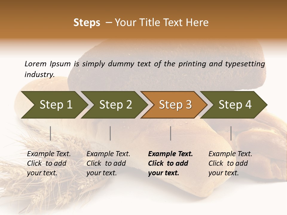 Brown Horizontal Breakfast PowerPoint Template