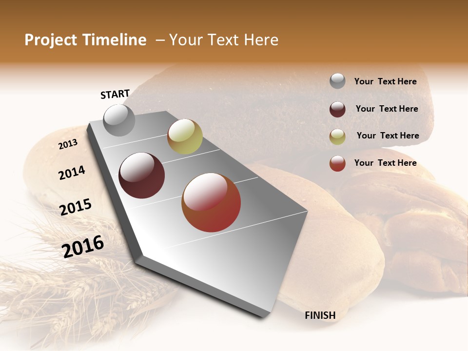Brown Horizontal Breakfast PowerPoint Template