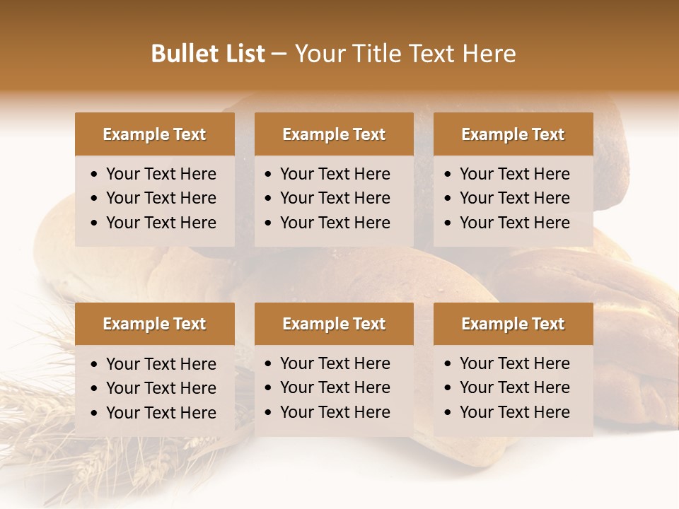 Brown Horizontal Breakfast PowerPoint Template