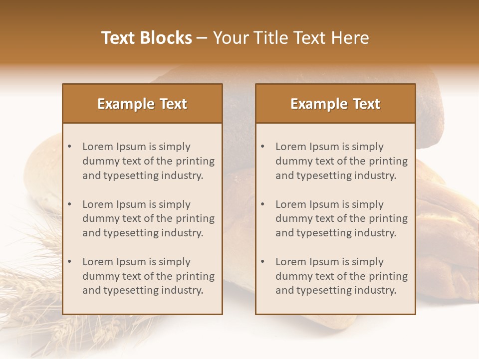 Brown Horizontal Breakfast PowerPoint Template