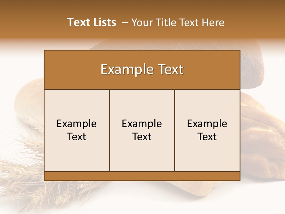 Brown Horizontal Breakfast PowerPoint Template